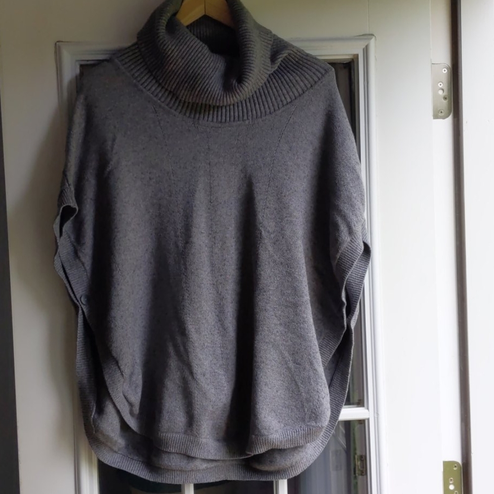 Grey cape sweater